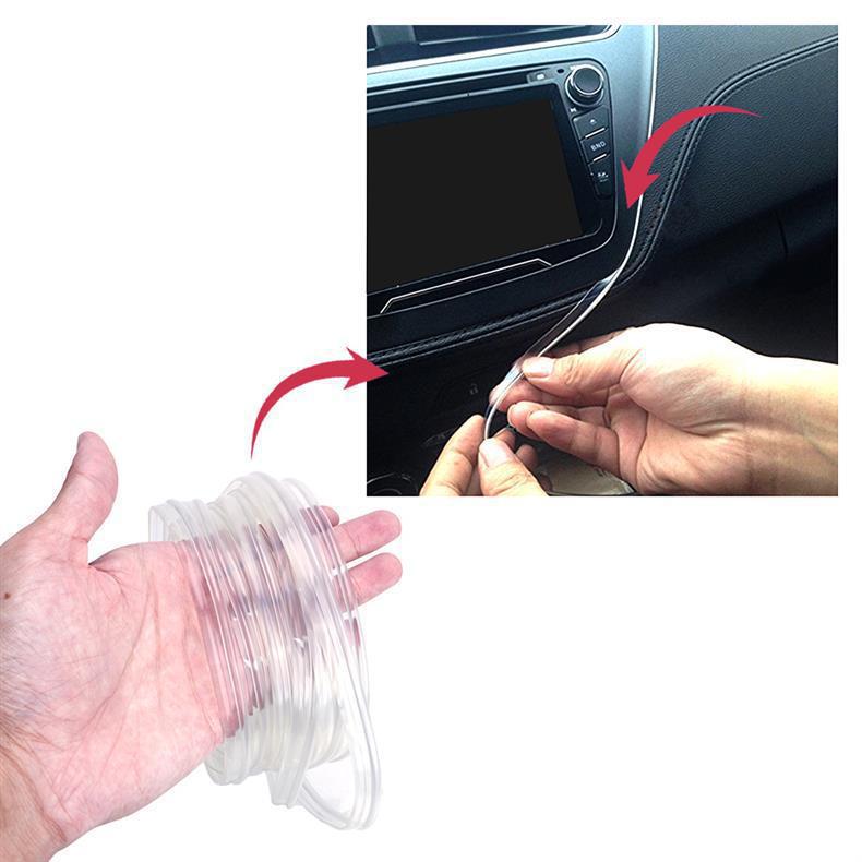 Car led atmosphere light colorful cold light instrument decorative light app one drag five car voice control atmosphere light
