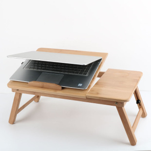 Factory Direct Supply Nanzhu Folding Computer Table Dormitory Bed Laptop Table Double Windmill Radiator Lazy Huasheng