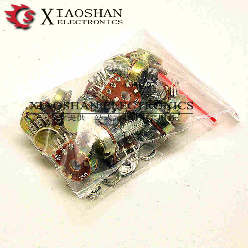 WH148电位器包 16型可调电阻包 常用单双联18种 各1个共18个