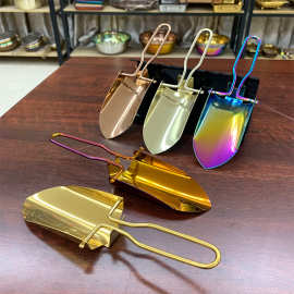 不锈钢冰铲厨房多用铲面粉铲折叠户外多功能谷物铲茶叶铲养花小铲