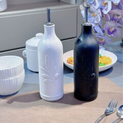 日式陶瓷橄榄油分配器瓶家用厨房料酒瓶香醋酱油瓶调味瓶分装瓶