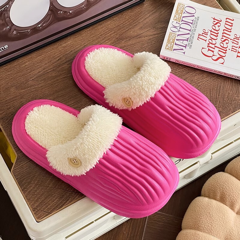 Cute Closed-Back Cotton Slippers for Women, Winter 5 New Waterproof Non-Slip Indoor Home Warm Maternity Cotton Shoes Autumn Cute Closed-Back Cotton Slippers for Women, Winter 5 New Waterproof Non-Slip Indoor Home Warm Maternity Cotton Shoes Autumn
