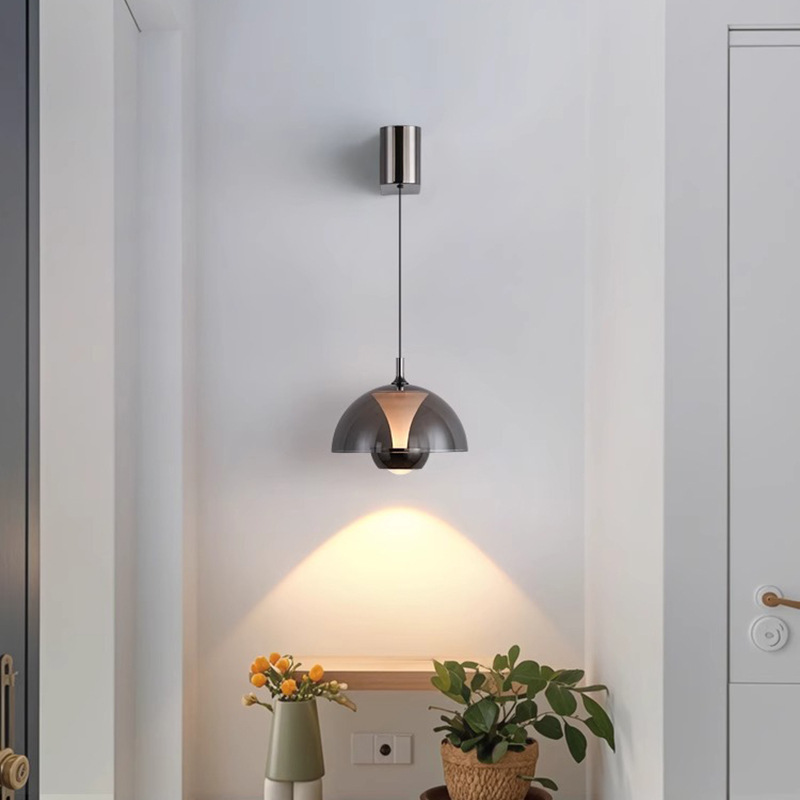 Lifting bedroom bedside chandelier flower bud lamp 2025 new full spectrum eye protection master bedroom porch chandelier small chandelier