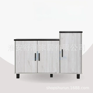 来图定制厨房餐边柜高柜家用入门玄关柜白色橱柜客厅茶水柜置物架