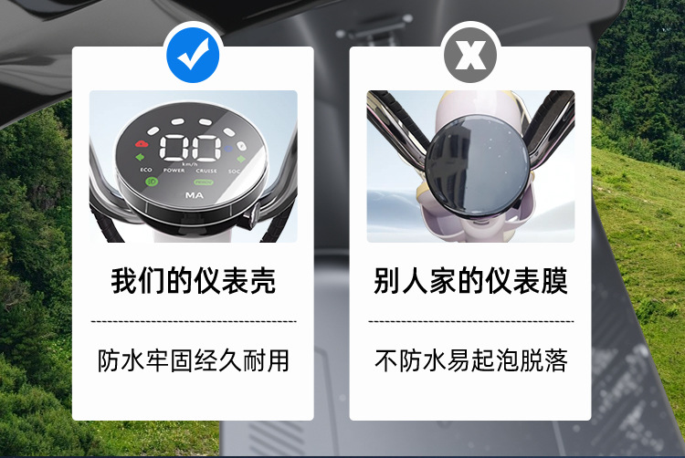 Suitable for Yadi White Shark Second-Generation Electric Motorcycle Waterproof Instrument Shell S White Shark 90/White Shark Ii 90S-M Screen Cover