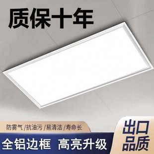Integrated Ceiling Led Light Kitchen Light Flat Light Bathroom Embedded Rectangular Buckle Light 300X600 Aluminum