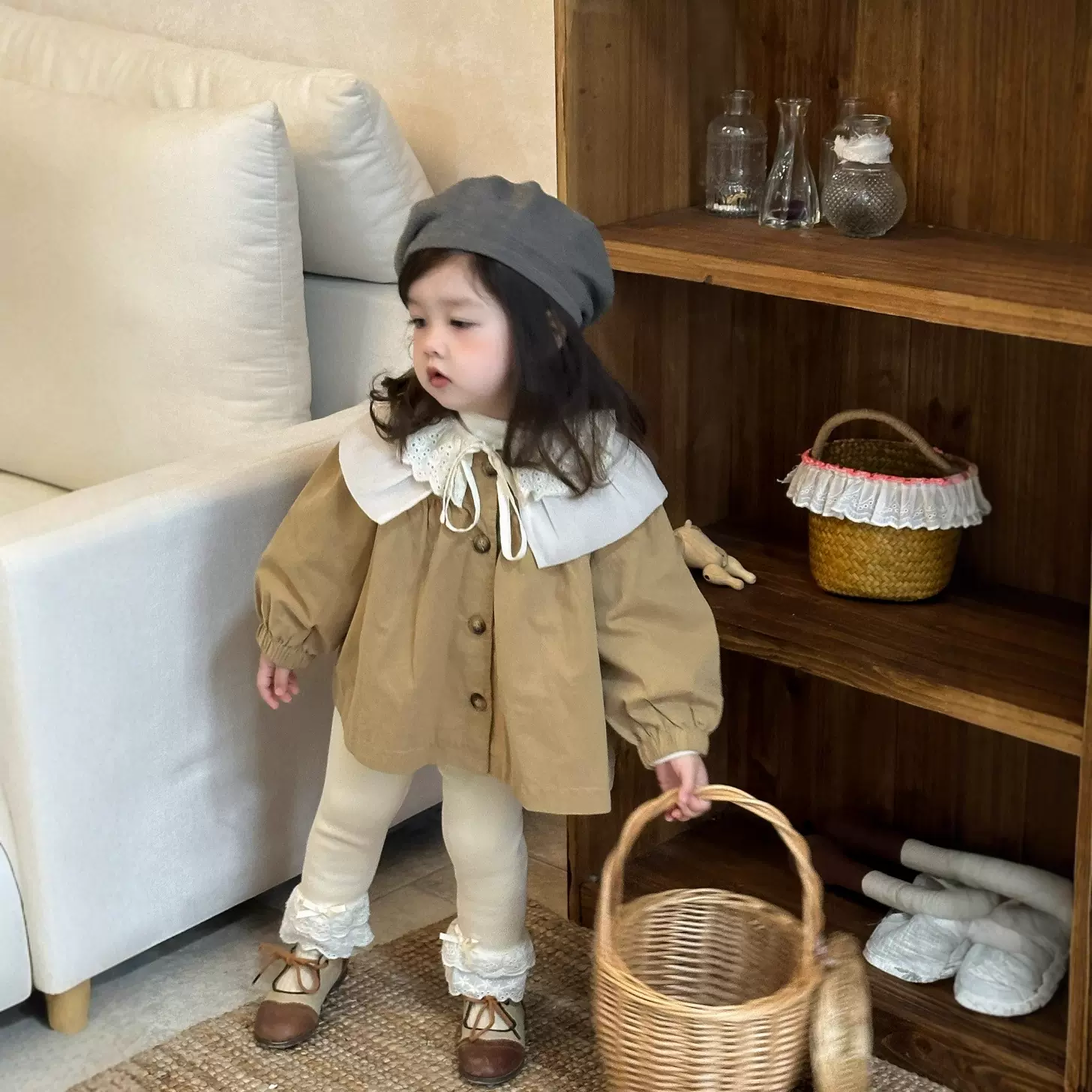 儿童秋冬风衣外套2025新款韩版童装冬季宝宝衣服厂家批发来样定制