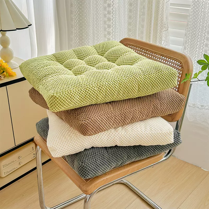 豆豆绒加厚坐垫椅子办公室屁垫子飘窗榻榻米宿舍跪拜蒲团垫可机洗