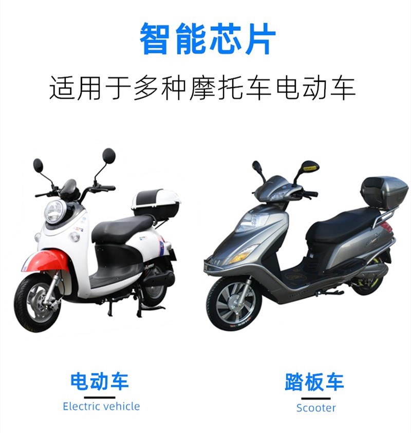 Tailing Green Jia Green Colt Yadi Built-in 12VLED Two-Paw Far and Near Light Headlight Strong Light Electric Vehicle Bulb Accessories