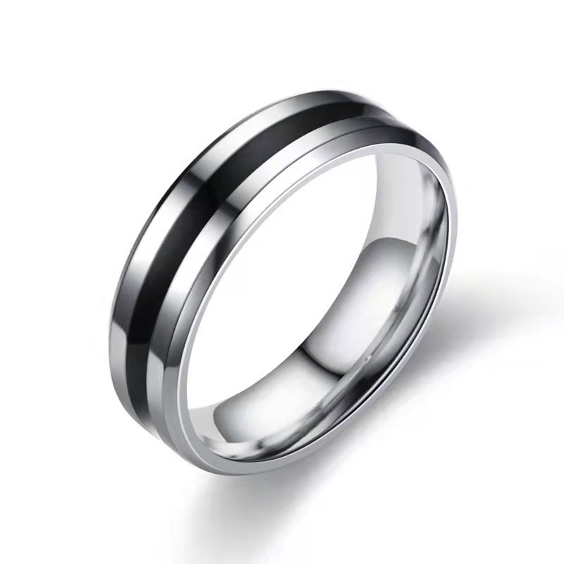 Star Same item Accessories Titanium Hypotenuse Drip Drip glue Ring fashion Trend Stainless steel ins Ring Female