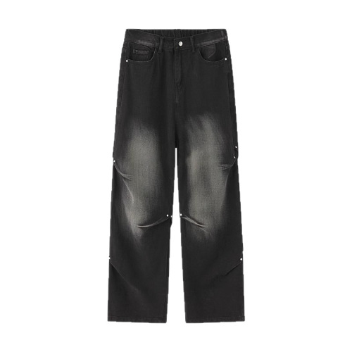 American street retro straight-leg men's wide-leg pants