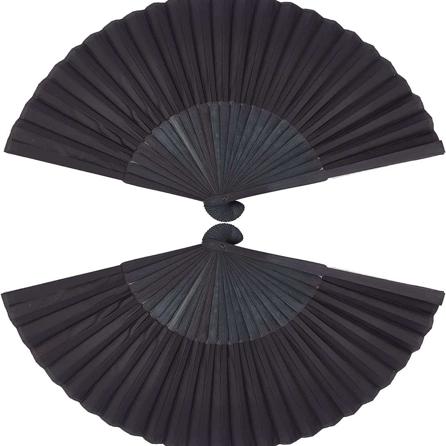 Estilo chino puro negro serie de ventilador plegable chino fila ventilador y kung fu ventilador artesanía entrega de una sola pieza