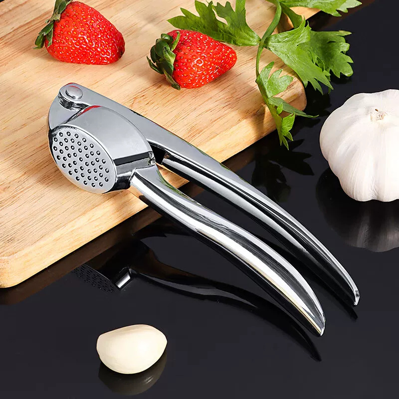 Manual garlic press garlic masher garlic tool zinc alloy garlic masher garlic masher large hand pressure garlic kitchen tool