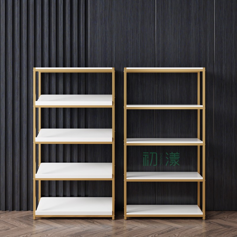 商场鞋架金色鞋店货架置物架直播展架落地式