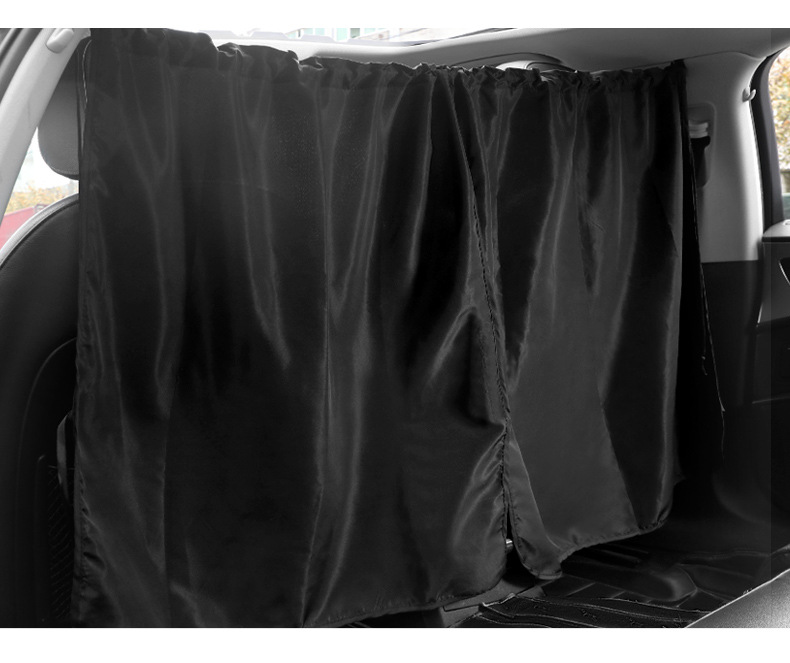Car-Mounted Front and Rear Partitioned Blackout Privacy Curtains, Car Interior Partition Curtains, Sun Protection and Heat Insulation Car Side Window Sunshades
