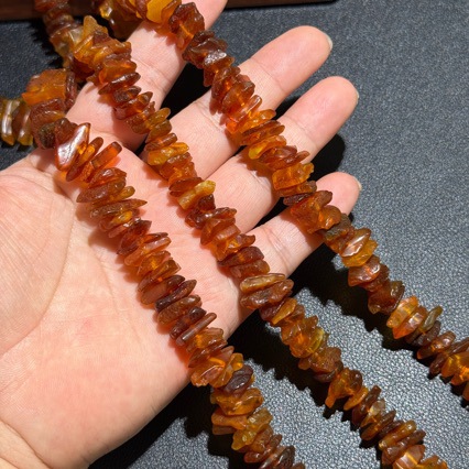 Təbii Kəhrəba Muncuq Dəsti 12 mm, DIY Boyunbağı və Bilərzik Üçün