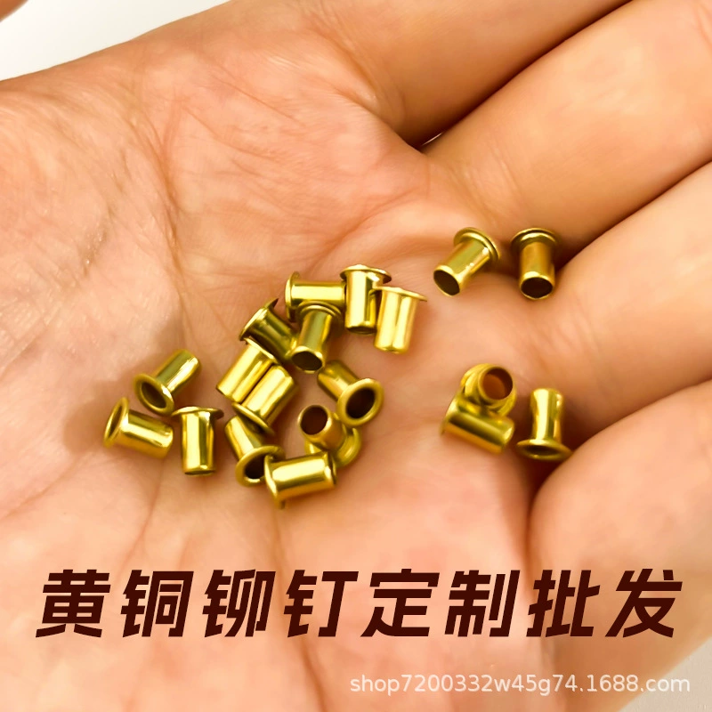 Laycin 2,5/3/3.5 латунные полые заклепки для глаз куриные заклепки для металлических отверстий