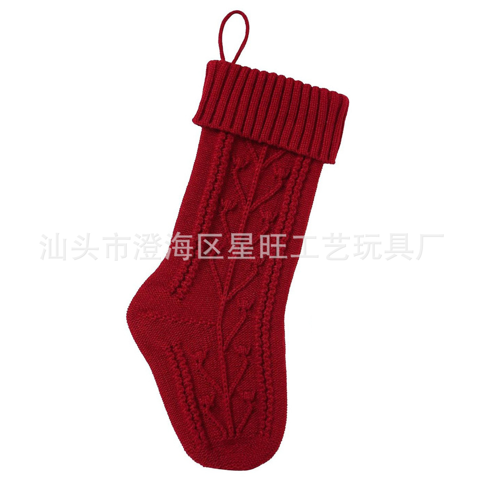 Transfronterizo nuevo árbol de Navidad decoraciones adornos bolsa de regalo bolsa de caramelo rojo verde blanco calcetines de Navidad de punto