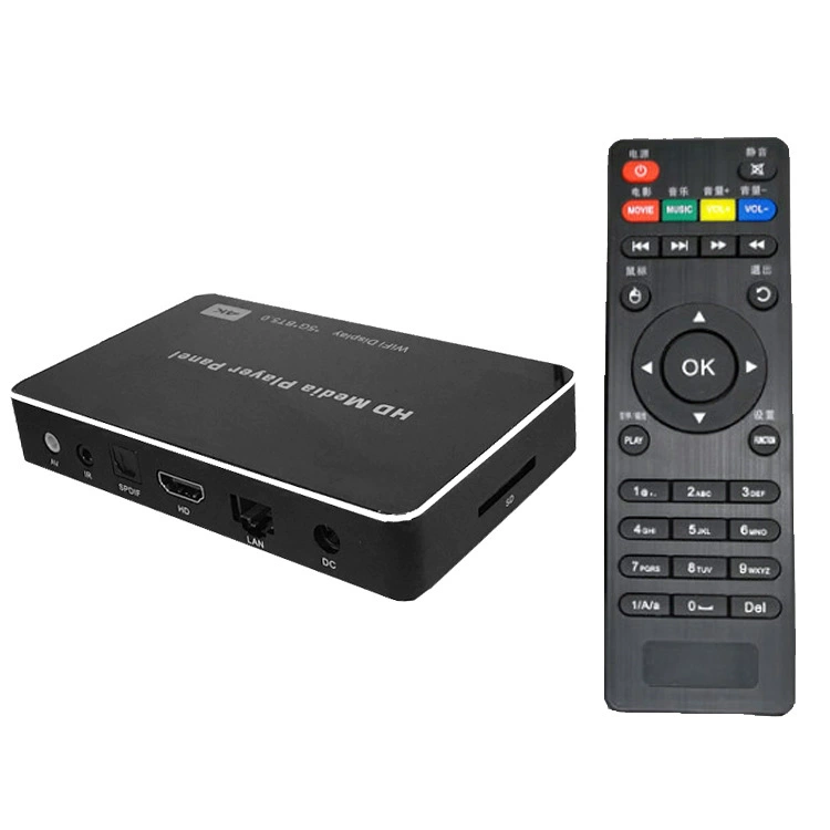 4K high-definition network player, powered-on looping playback USB/SD card video player with screen casting