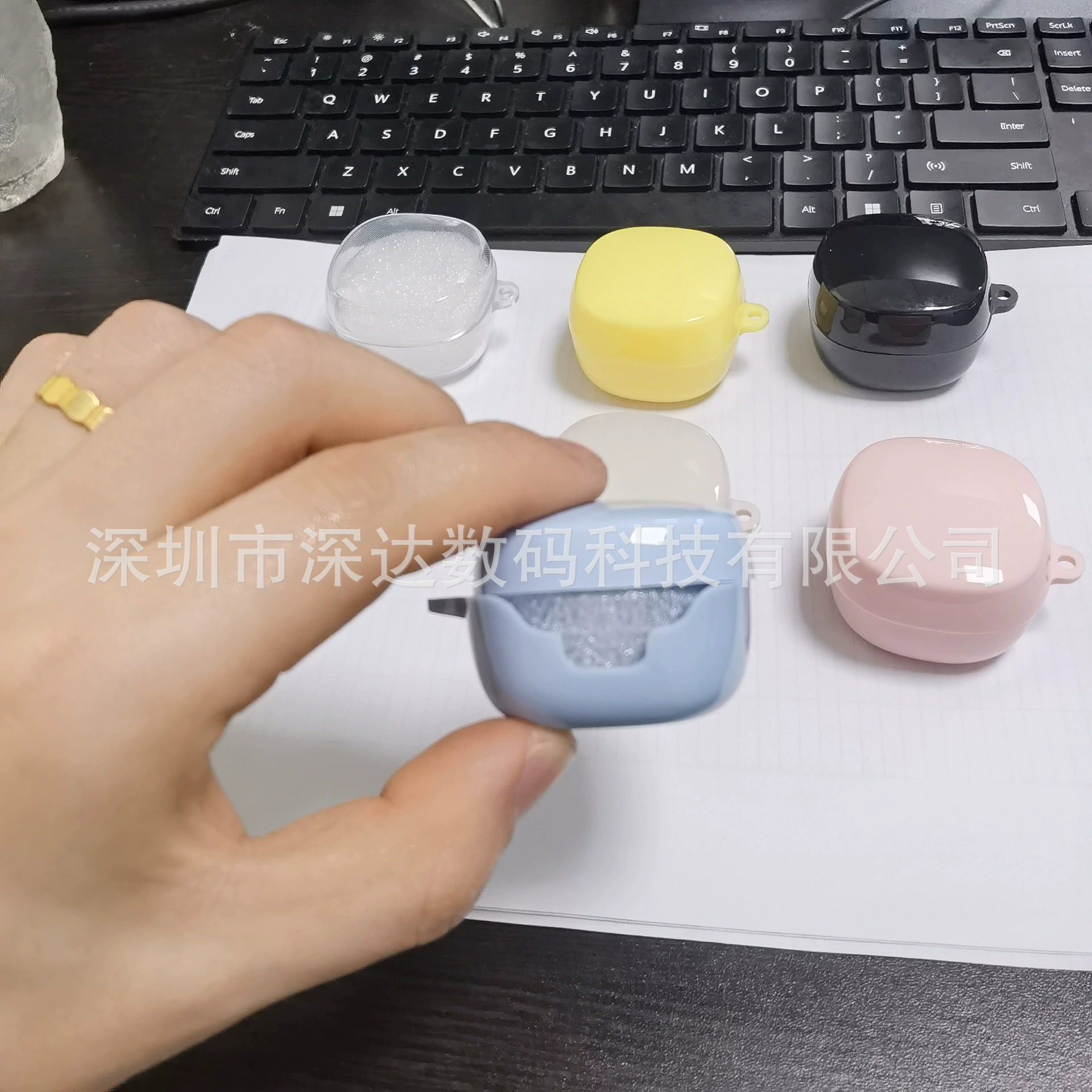 Совместимые наушники, белый защитный чехол, bluetooth, E17, E19