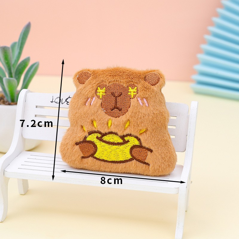 Accesorios de tela hechos a mano de dibujos animados colgantes INS animales de color café coreanos oso conejo lindo accesorios para el cabello infantil