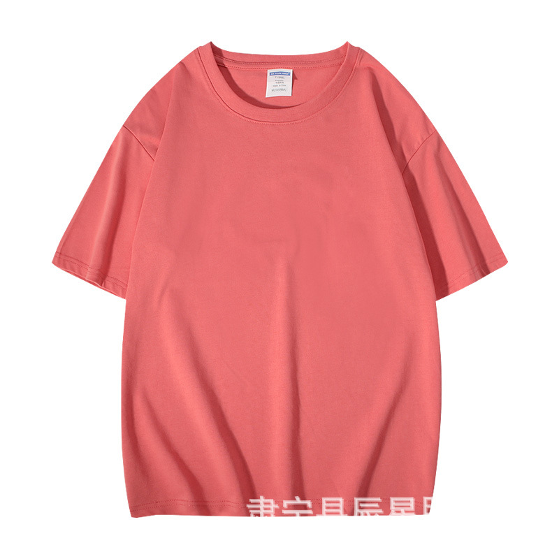 Camiseta de manga corta con hombros caídos de alta calidad de algodón pesado americano de 260g Camiseta de color sólido con hombros caídos de verano para hombre