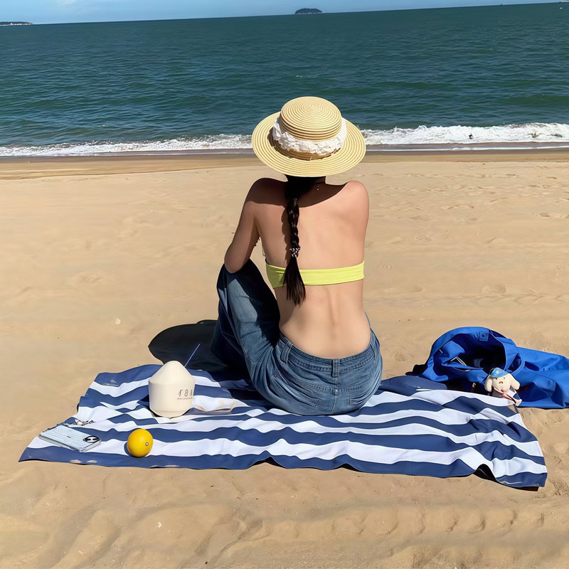 Ins Seaside Vacation Sun Protection Beach Towel Floor Mat Swimming Portable Quick-Drying Towel Female Adult Bath Towel