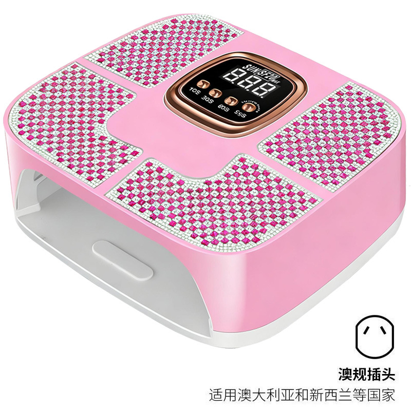 160W alta potencia manicure lámpara diámetro de alta calidad manicure luz de terapia de almacenamiento inteligente inducción manicure pegamento lámpara de horneado manicure
