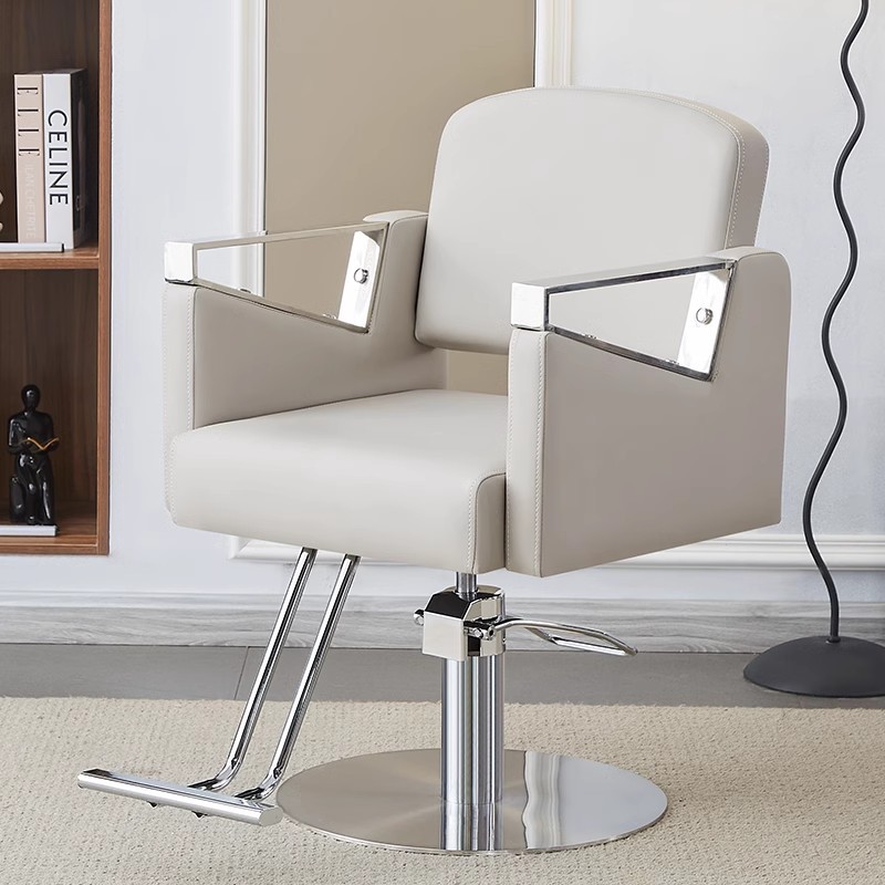 Silla de peluquería transfronteriza puede girar fábrica de silla de peluquería directa silla de peluquería silla de peluquería silla de corte de pelo elevación image 8