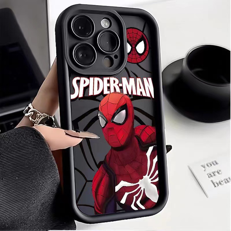 Cool Spider-Man for Apple iPhone15promax Phone Case 14plus Men's 13 All-inclusive 12 Soft