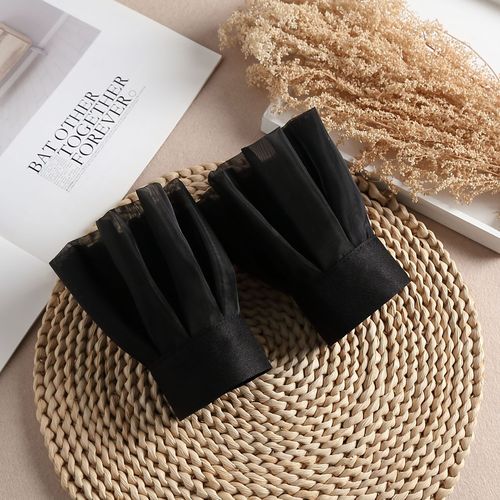 Mesh lace accessories, lace temperament, small fragrance, three-dimensional lace, decorative cuffs, fake collar