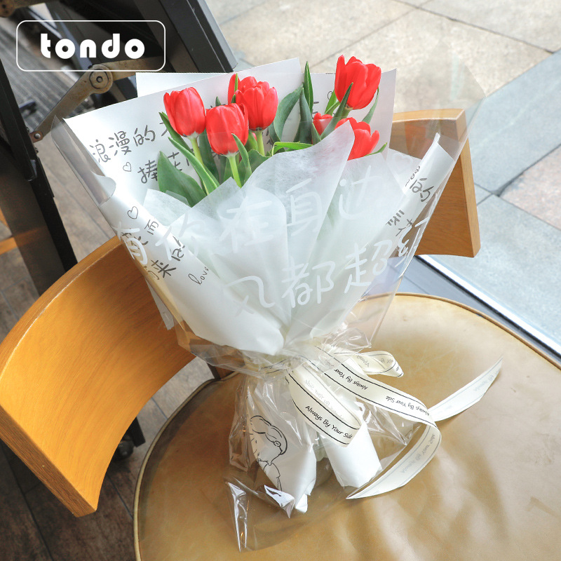 Papel de Regalo para el Día de San Valentín, Papel Celofán Transparente para Decoración de Rosas, Ideal para Confesiones de Parejas, Venta al por Mayor