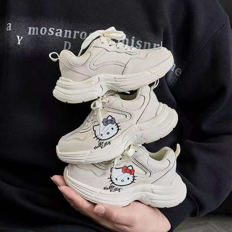 Spring 2026 New Children's White Shoes Fashion Versatile Girls' Low-Top Sneakers Boys' Dad Shoes Trendy Brand