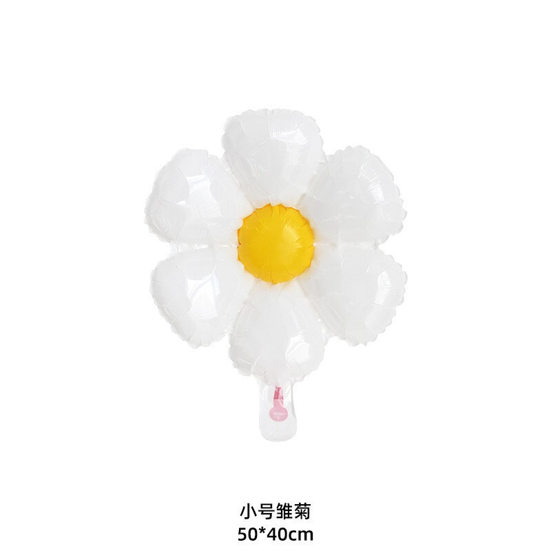アマゾンの卵の花の小さい菊のアルミニウムの膜の風船は道具を撮影します。|undefined