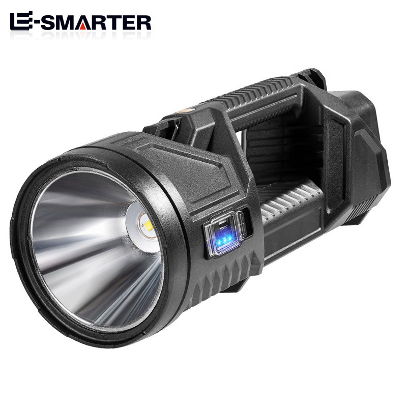 Transfronterizo nuevo multifunción recargable LED reflector fuerte luz linterna al aire libre de alta potencia de iluminación fuerte Luz Portátil lámpara