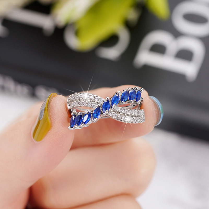 Bague femme avec pierre précieuse bague royale en cuivre mode_voghion.com