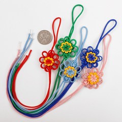 Factory Direct Sunflower Double-layer Chinese Knot Hand-woven Car Ornament with Chinese Knot Tassels
