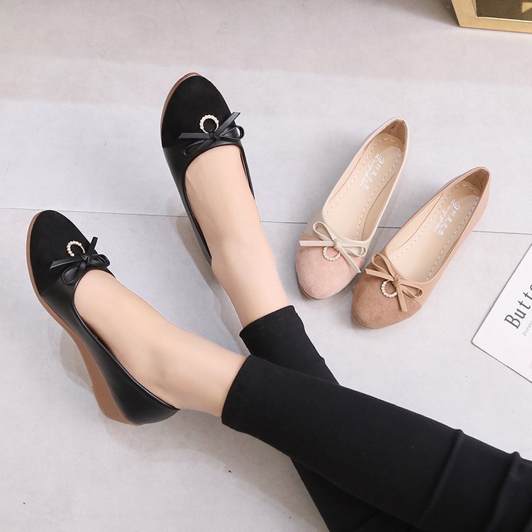 2021 spring new Korean fashion round toe...