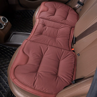 Seat cushion, seat cover | set - rear-seat-cushion-volcano-redbreathable-nappa-leather