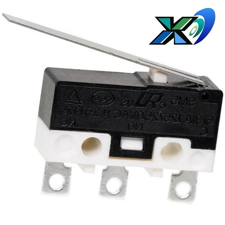 中微动开关柄长22mm   加长弹片微动开关开关 微动开关焊线式