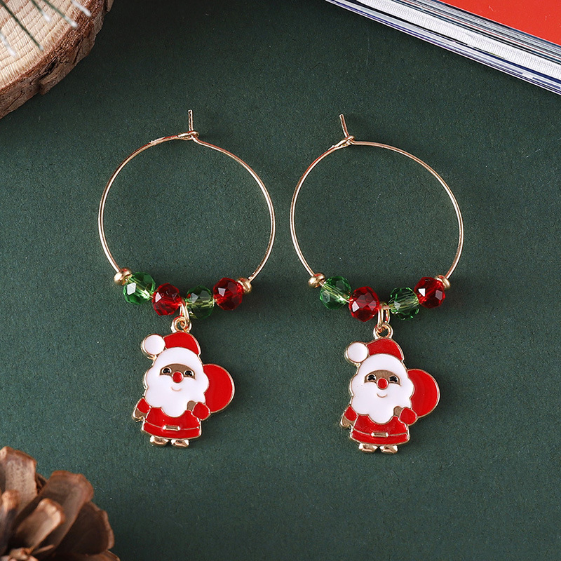 23g Weight Travel, Daily Occasion Christmas Festival Women's Gender Cute Style Cute Earring Sets 11