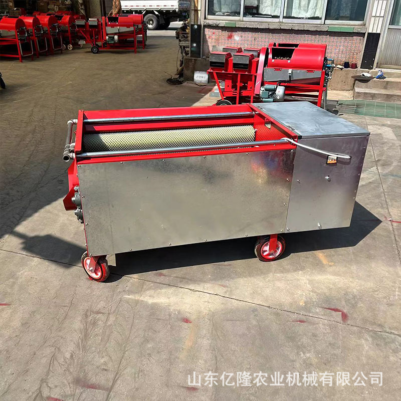 青核桃去皮剥皮清洗机 鲜核桃剥壳机 毛刷滚动式水循环脱皮机