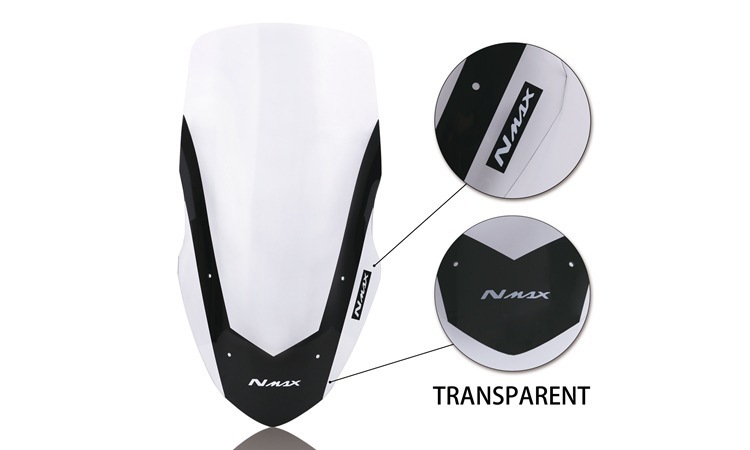 ヤマハ NMAX155NMAXL12516-18 フロントウインドシールドオートバイ強化ガラスディフレクターに適しています。|undefined