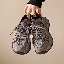 老爹鞋女2023年秋冬新款高级感小个子百搭厚底透气休闲运动女鞋