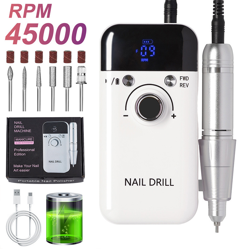 Torno Eléctrico para Uñas Portátil Recargable para Manicura image 47