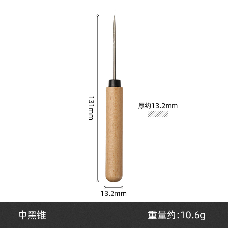 Nuevas herramientas de costura de cuero forma de calabaza mango de madera puncher herramientas hechas a mano en stock al por mayor