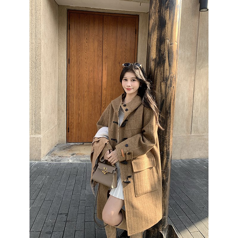 바이시 왕 양면 양모 양면 양모 양모 양모 코트 여성 가을 · 겨울 모직 코트