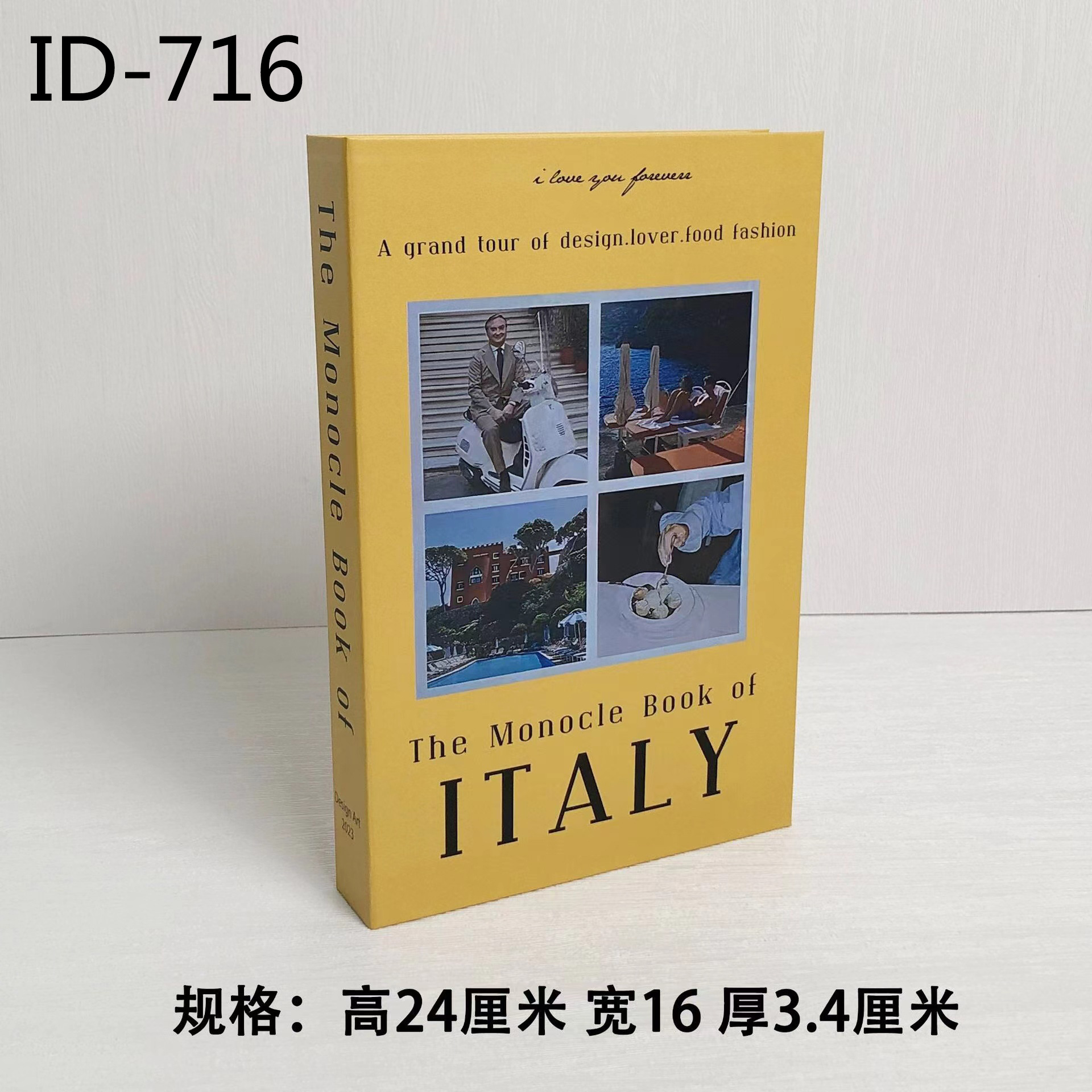 Libros falsos plegables estilo nórdico/INS, props de fotografía, decoración suave, muestra de fábrica