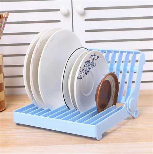 Foldable plate storage drain rack kitchen dish rack organizer cup drying rack
