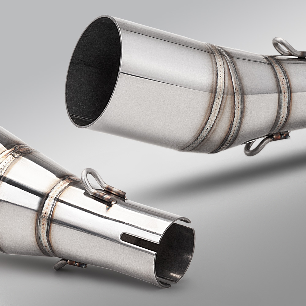 Guangyang SaiTeng 250 300 stainless steel mid-section exhaust pipe and tail-section muffler set CT250 modified mid-section